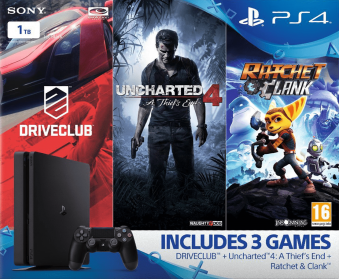 playstation_4_slim_1tb_console_jet_black_driveclub_ratchet_clank_uncharted_4_bundle_ps4
