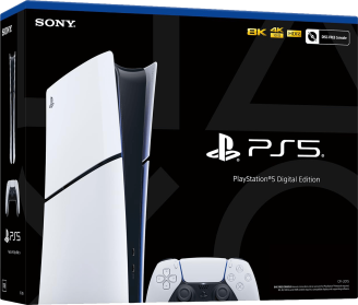 PlayStation 5 Slim 1TB Digital Edition Console - Glacier White (PS5)
