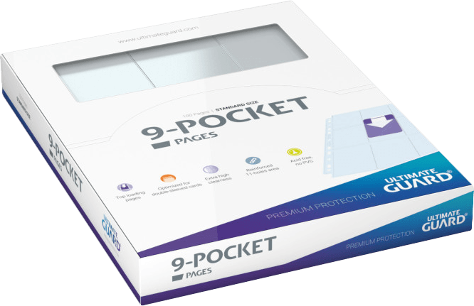 Ultimate Guard 9-Pocket Pages - 100 Pack
