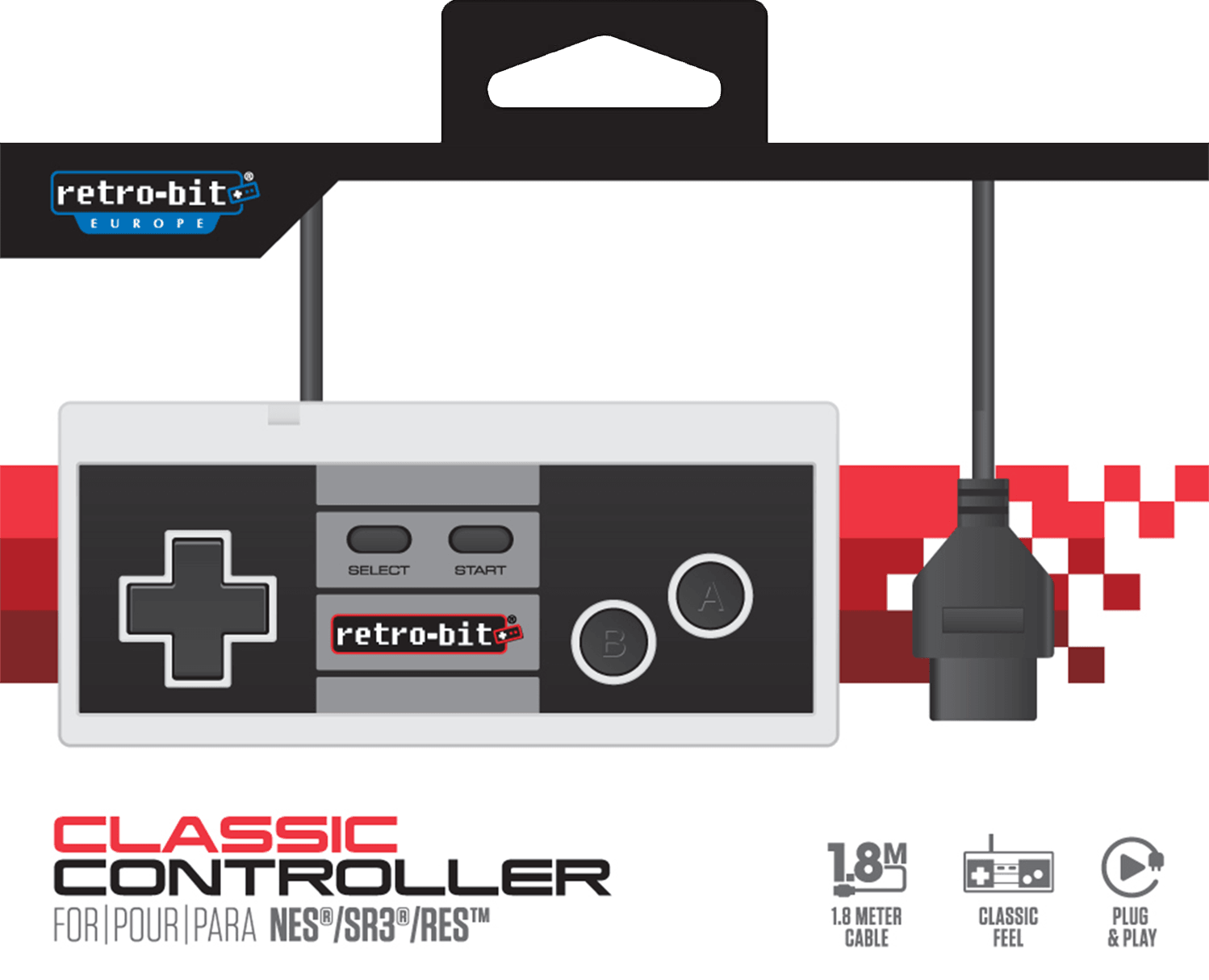 Matematik Løs accelerator Accessory Bundles & Add Ons - Retro-Bit Nintendo 8-bit Classic Controller ( NES)(New) - Retro-Bit 300G for sale in Cape Town (ID:587504525)