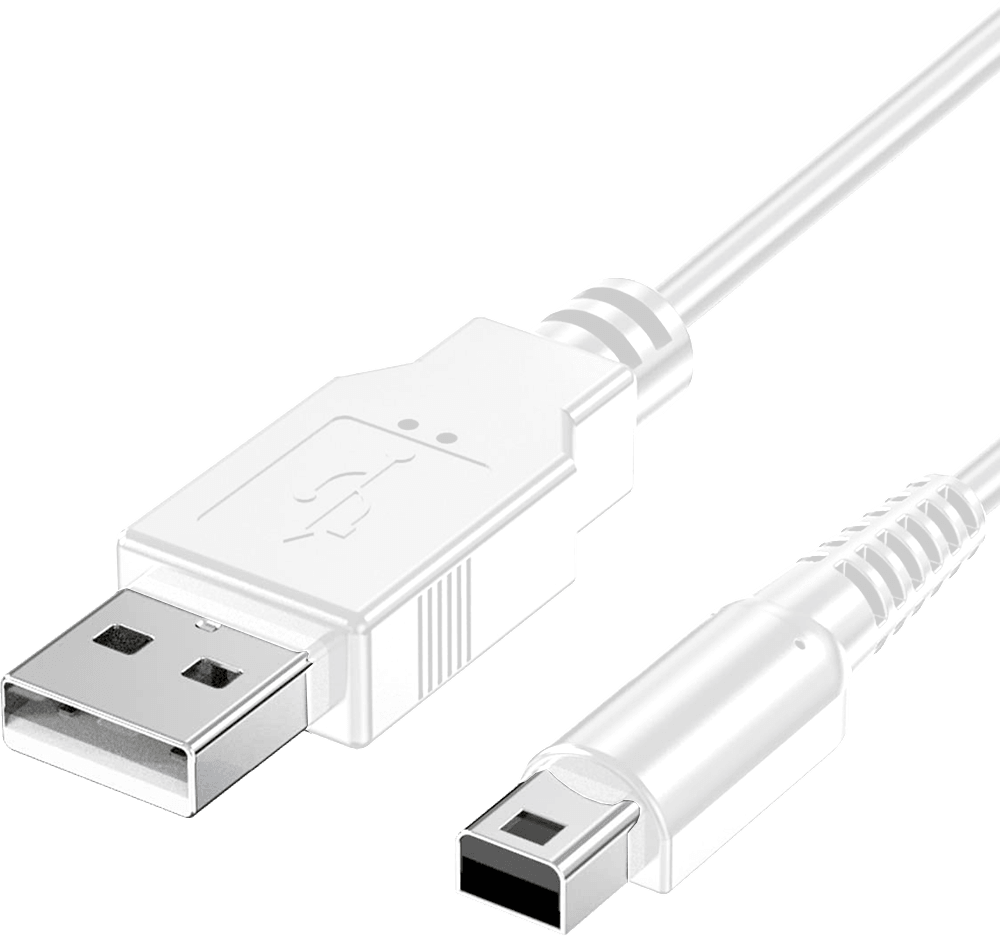 2ds_3ds_console_usb_charger_cable_white-1.png Nintendo USB Charger Cable - Generic White (DSi / 2DS / 3DS) | Nintendo