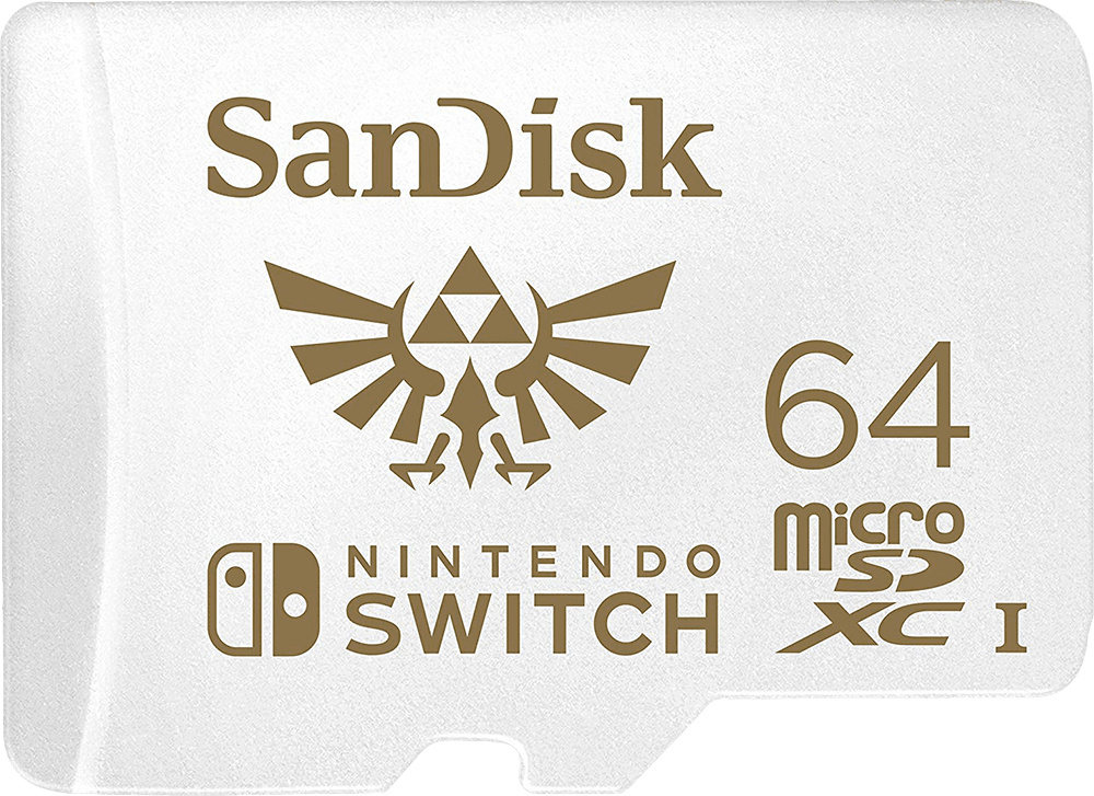 64GB Sandisk microSDXC for Nintendo Switch - Class UHS 3 - Limited Zelda Edition (NS / Switch) | Nintendo Switch