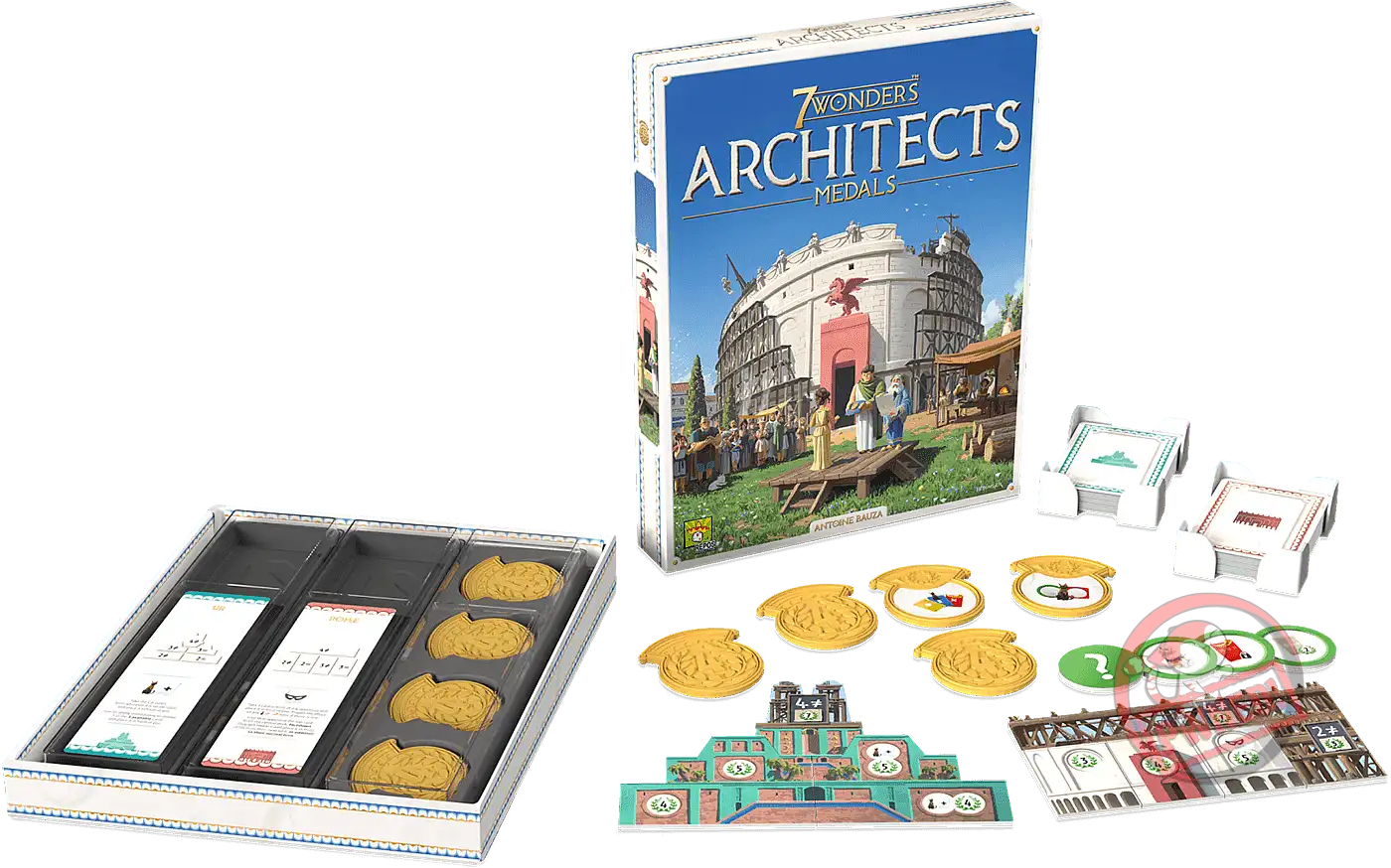 Asmodee – 7 Wonders Architects: Medals – Espansione Gioco Da Tavolo, 2-7 Giocatori, 8+ Anni, Edizione Italiana