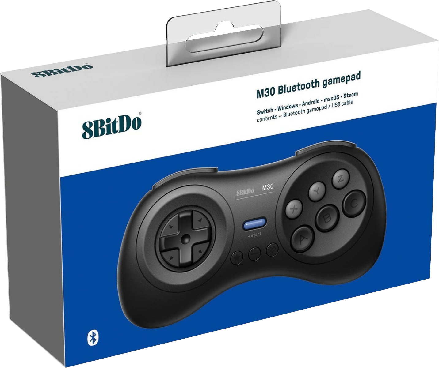 8Bitdo M30 Bluetooth Gamepad - Black (PC / Switch)