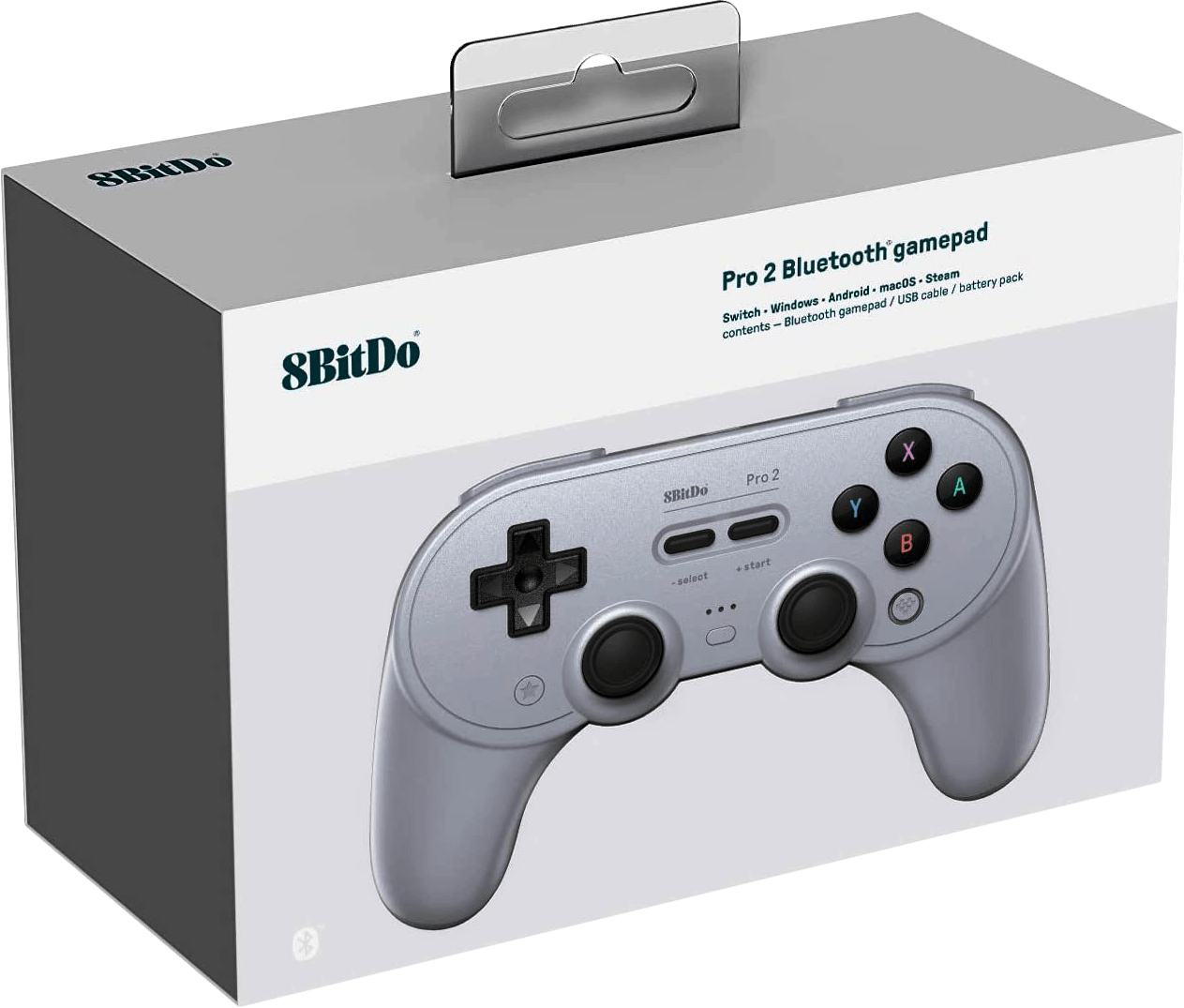 8Bitdo Pro 2 USB / Wireless Controller - Gray Edition (PC / Switch) | Nintendo Switch