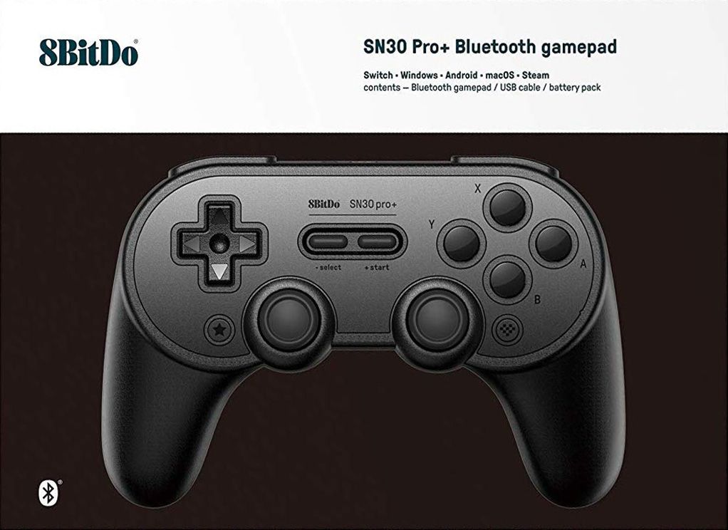 8bitdo Sn30 Pro Bluetooth Gamepad Black Pc Switch New Buy From Pwned Games With Confidence Pc Accessories New