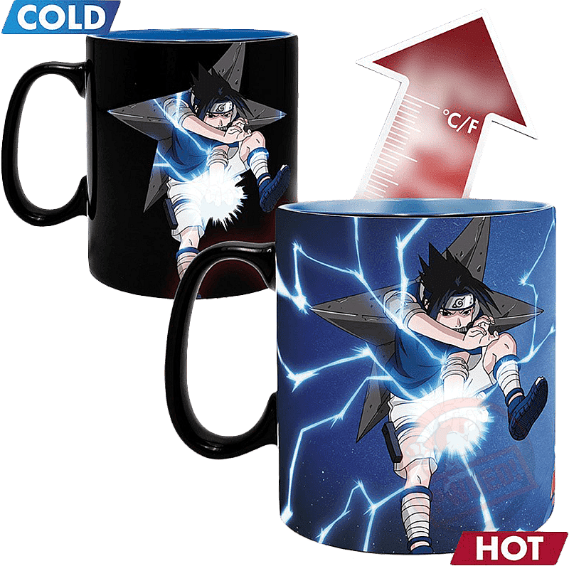 Naruto Shippuden Naruto & Sasuke Heat Changing Mug 460ml (New