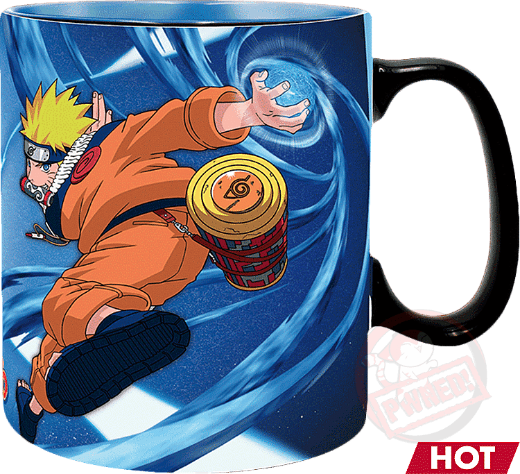 Naruto Shippuden Naruto & Sasuke Heat Changing Mug 460ml (New