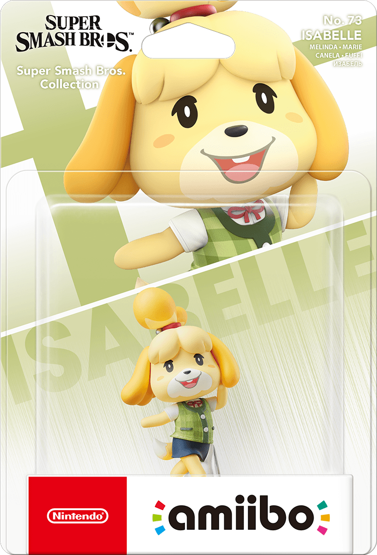 amiibo_73_isabelle.png Amiibo Super Smash Bros. No. 73: Isabelle