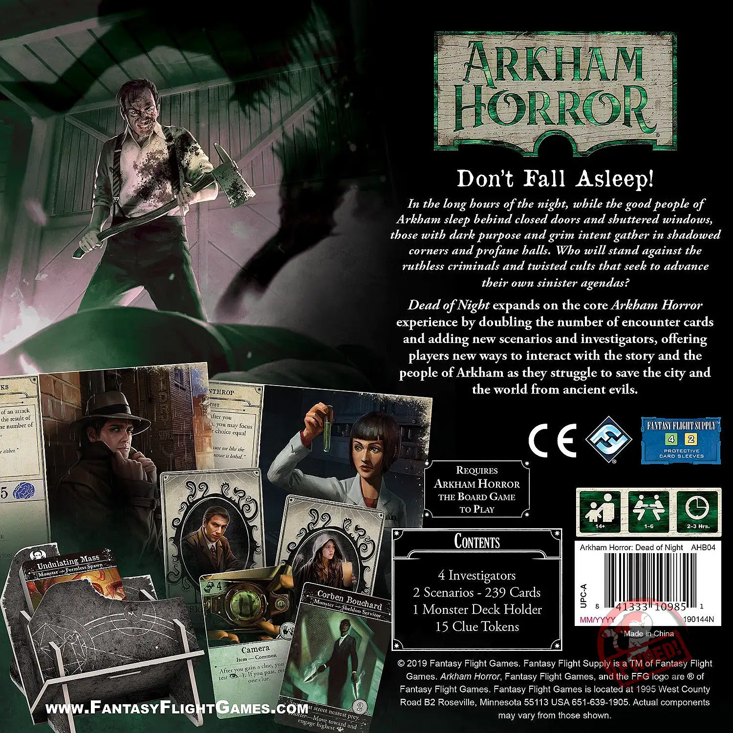 Arkham Horror: Dead of Night Expansion - Third Edition (New) | Buy from ...