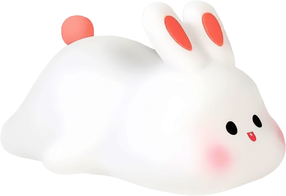 big_face_rabbit_silicone_lamp.png Big Face Rabbit Squishy Night Light