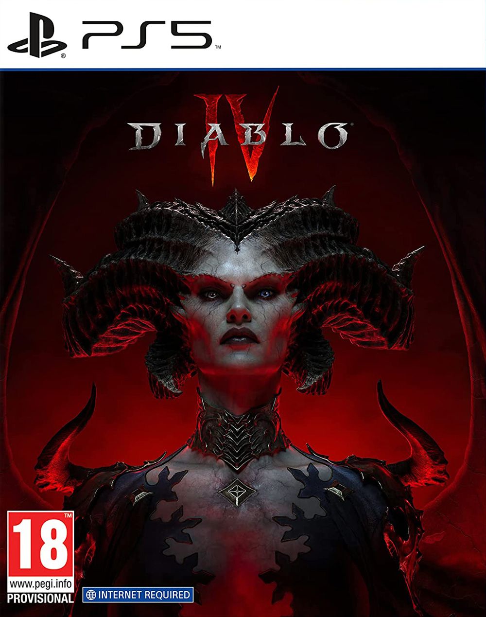 No Game Diablo 4 IV Replacement Custom Cover with Case PS5