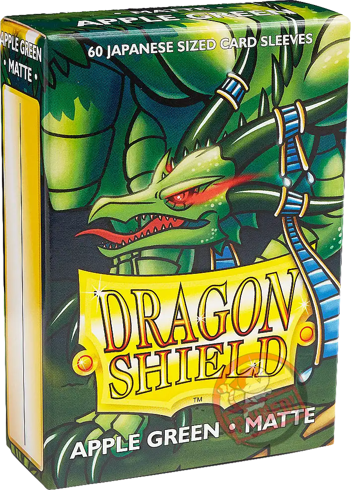 Dragon Shield Matte Mini Japanese Size Card Sleeves - Yellow, 60 Count | PVC-Free, Archival Safe For Trading Cards