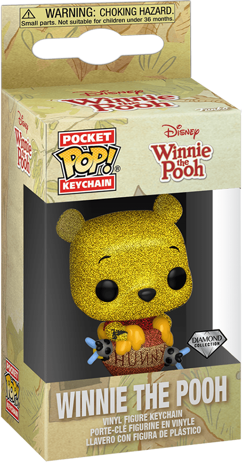Funko Pocket Pop! Disney: Winnie the Pooh - Winnie the Pooh Vinyl Figure Keychain (Diamond Collection)