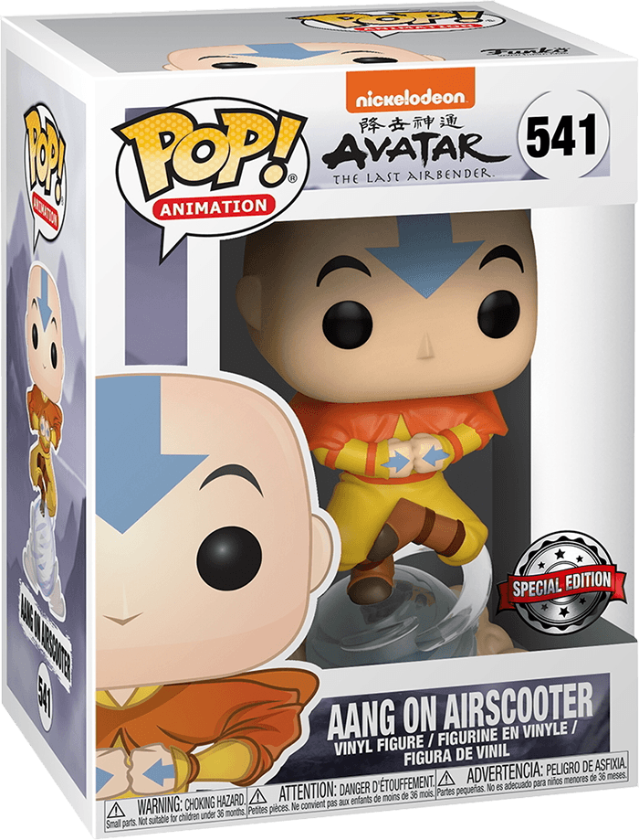 Funko Pop! Animation 541: Avatar: The Last Airbender - Aang on Airscooter Vinyl Figure