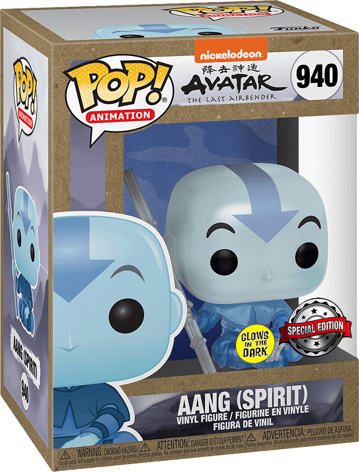 funko_pop_animation_avatar_aang_spirit_gitd.png Funko Pop! Animation 940: Avatar: The Last Airbender - Aang Vinyl Figure (Spirit)(Glow in the Dark)