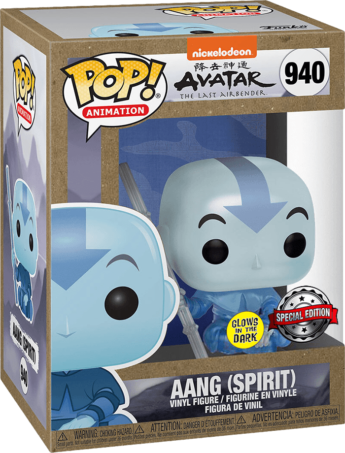 Funko Pop! Animation 940: Avatar: The Last Airbender - Aang Vinyl Figure (Spirit)(Glow in the Dark)