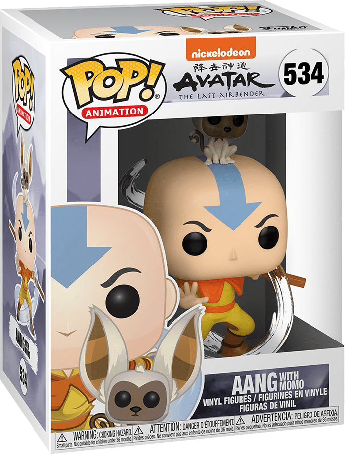 funko_pop_animation_avatar_aang_with_momo.png Funko Pop! Animation 534: Avatar: The Last Airbender - Aang with Momo Vinyl Figure