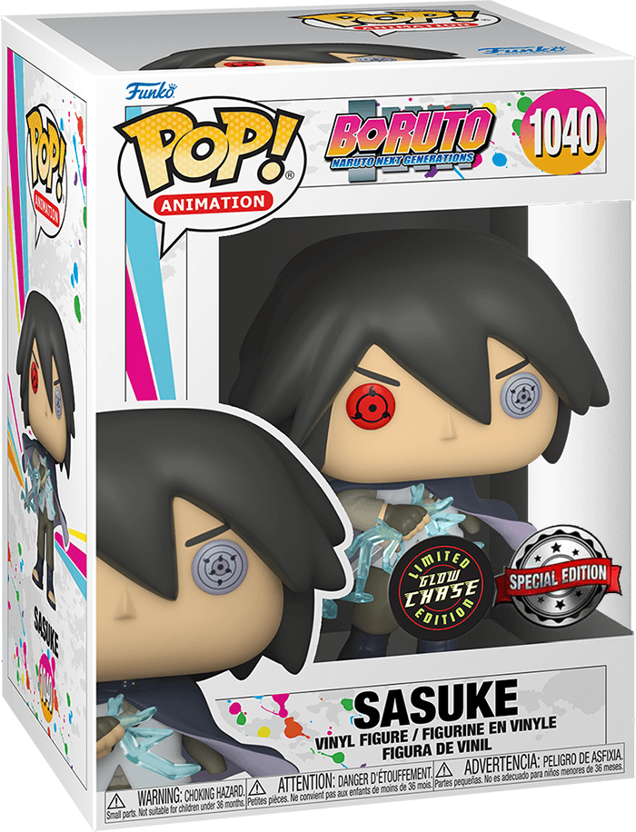 Funko Pop! Animation 1040: Boruto: Naruto Next Generations - Sasuke Vinyl Figure (Glow in the Dark)(Limited Chase Edition)