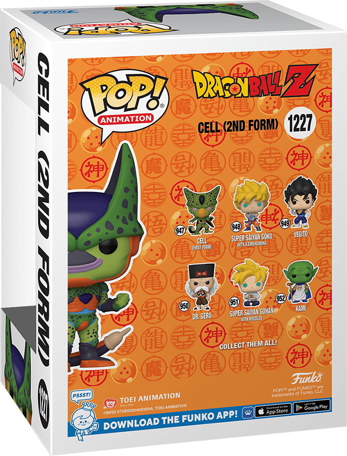 Funko Pop Animation 1227: DragonBall Z Cell Vinyl Figure (2nd Form