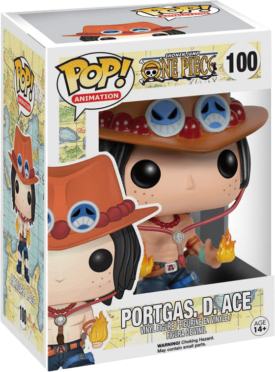 Funko Pop! Animation: One Piece - Portgas. D. Ace Vinyl Figure (New