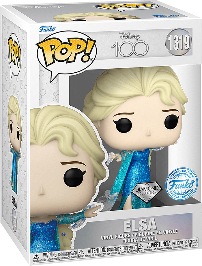 funko_pop_disney_100_elsa_diamond_collection.png Funko Pop! Disney 1319: Disney 100 - Elsa Vinyl Figure (Diamond Collection)
