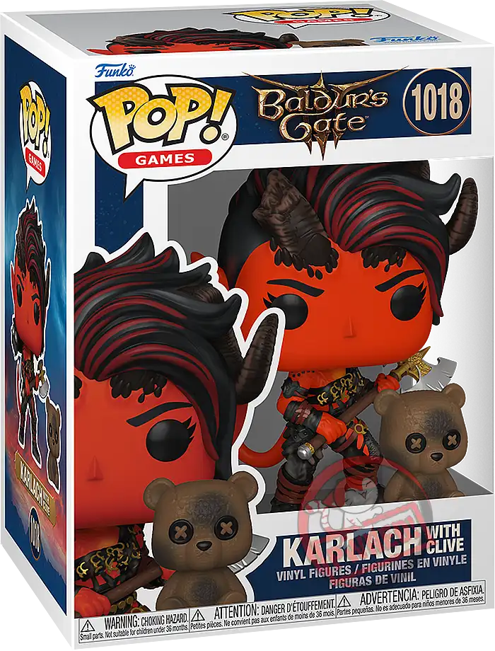 Funko Pop! Games 1018: Baldur's Gate - Karlach with Clive Vinyl Figure