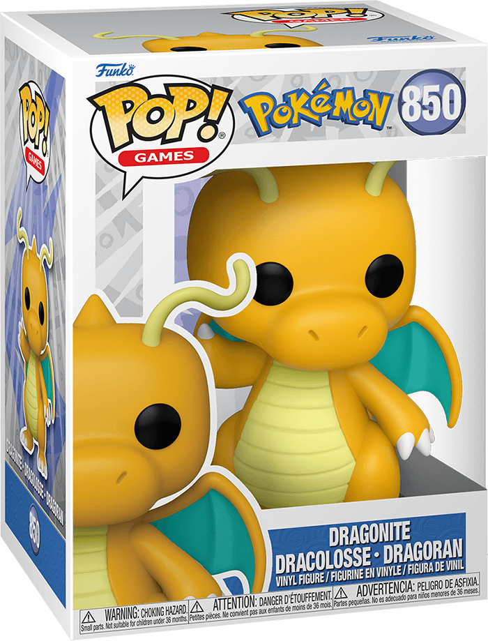 funko_pop_games_pokemon_dragonite_emea.png Funko Pop! Games 850: Pokemon - Dragonite Vinyl Figure (EMEA)