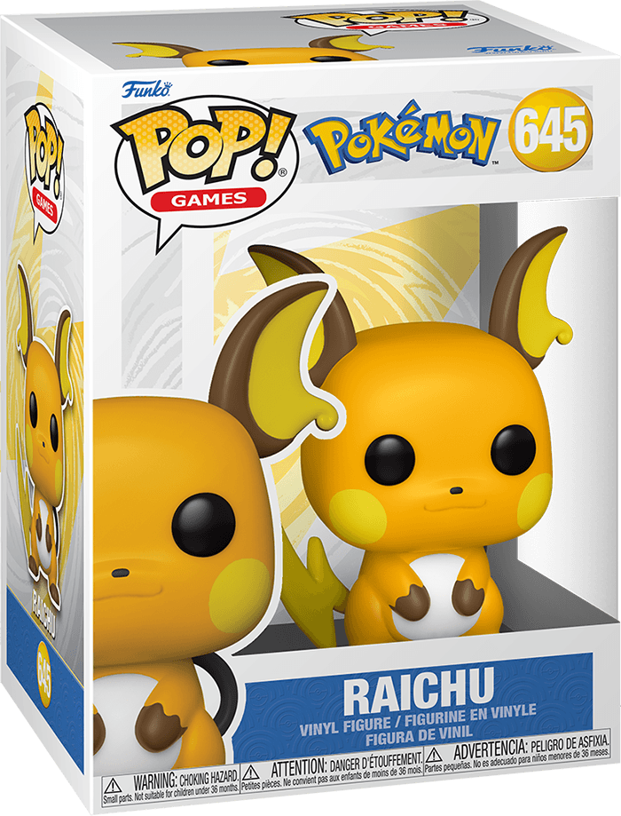 funko_pop_games_pokemon_raichu_emea.png Funko Pop! Games 645: Pokemon - Raichu Vinyl Figure (EMEA)