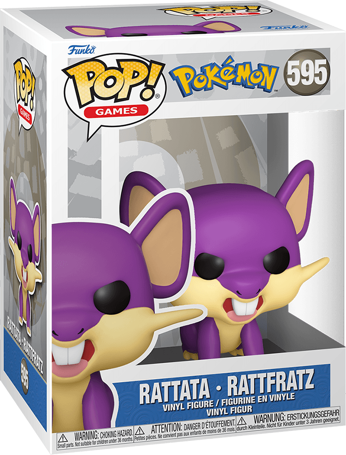 Funko Pop! Games 595: Pokemon - Rattata Vinyl Figure (EMEA)