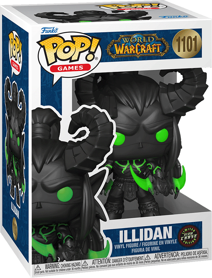 funko_pop_games_world_of_warcraft_the_war_within_illidan_gitd_chase.png Funko Pop! Games 1101: World of Warcraft: The War Within - Illidan Vinyl Figure (Glow in the Dark)(Limited Chase Edition)