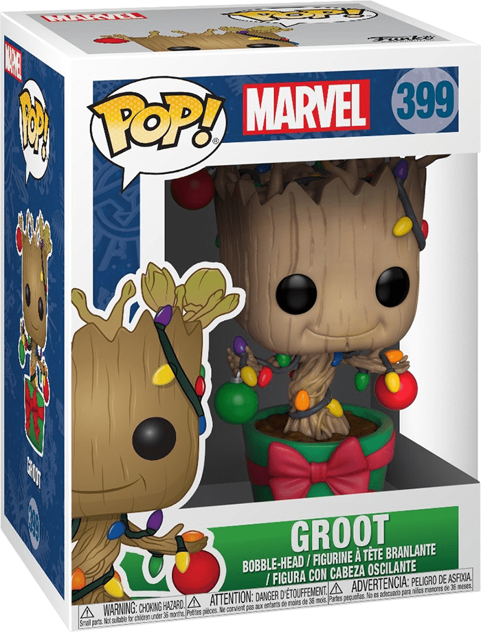 Funko Pop! Marvel: Guardians of the Galaxy - Holiday Dancing Groot with ...