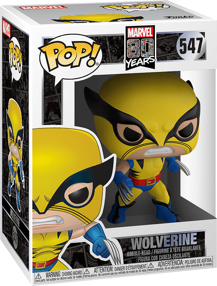 Funko Pop! Marvel 547: Marvel 80 Years - Wolverine Vinyl Bobble-Head