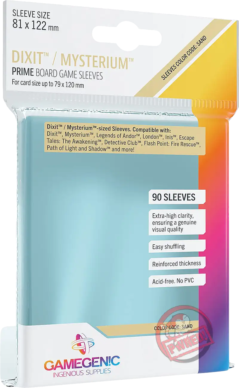 Gamegenic Prime - 90 Board Game Sleeves for Dixit / Mysterium (81mm x 122mm)