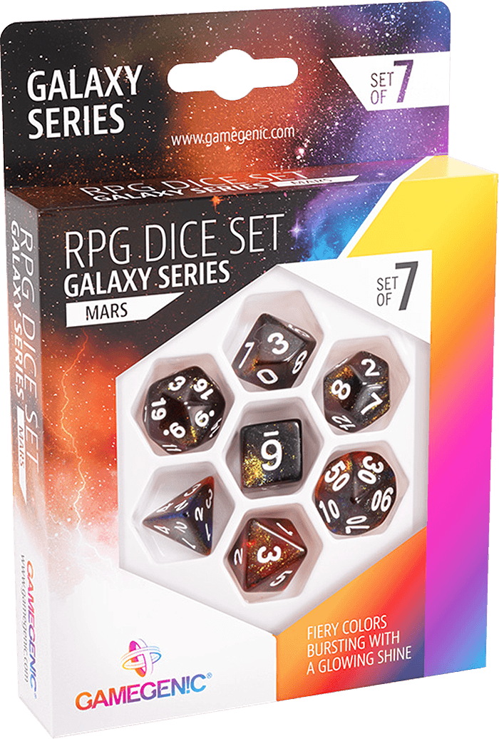 Gamegenic RPG Dice Set - Galaxy Series - Mars