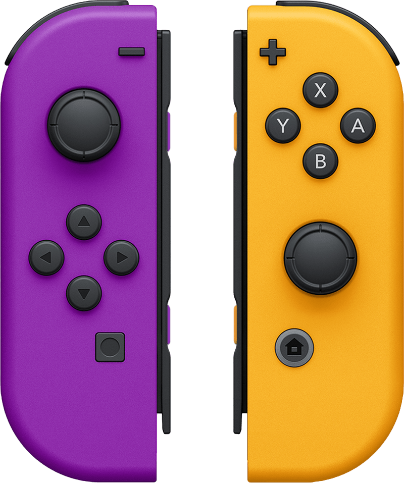 Nintendo Switch Joy-Con Controller Pair - Neon Purple / Neon Orange (NS / Switch) | Nintendo Switch