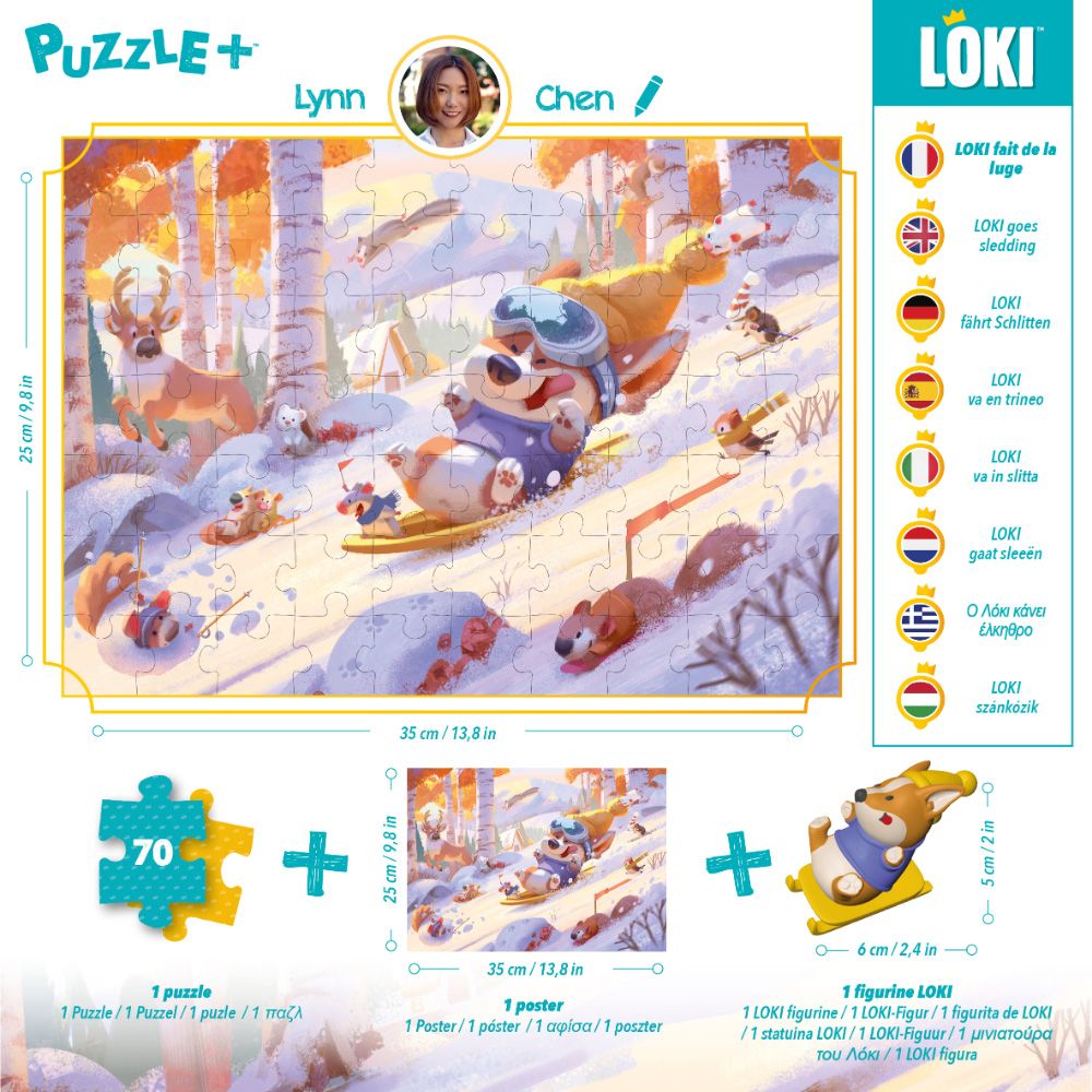 LOKI Goes Sledding - 70 Piece Puzzle+ (New) | Buy from Pwned Games with ...