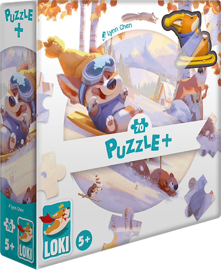 LOKI Goes Sledding - 70 Piece Puzzle+