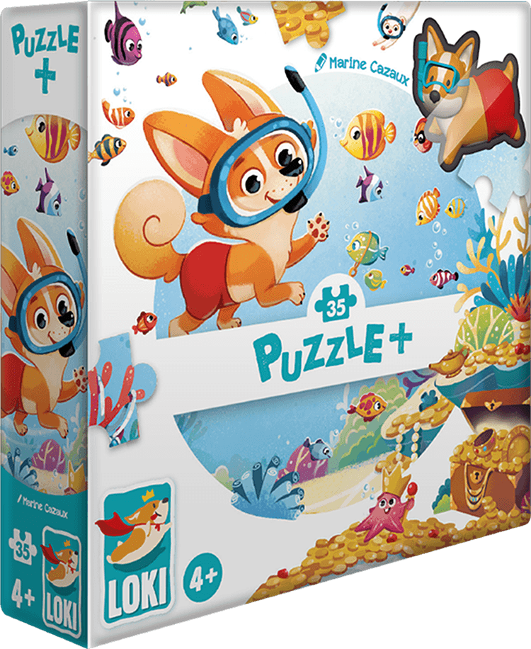 LOKI Goes Snorkeling - 35 Piece Puzzle+