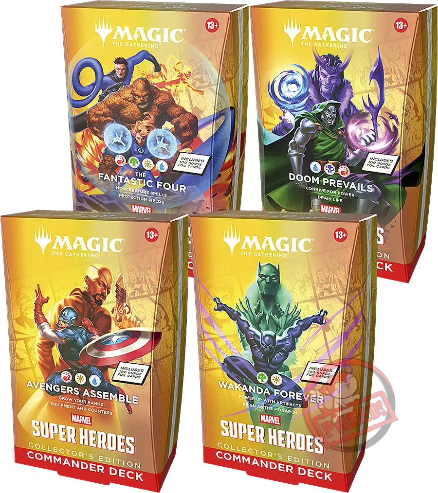Magic the Gathering TCG: Marvel Super Heroes Commander Decks - Collector's Edition