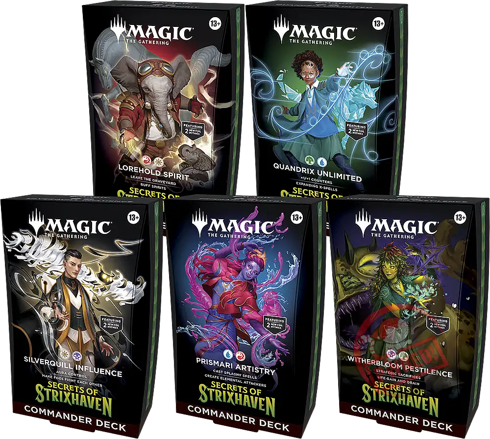 Magic the Gathering TCG: Secrets of Strixhaven Commander Decks