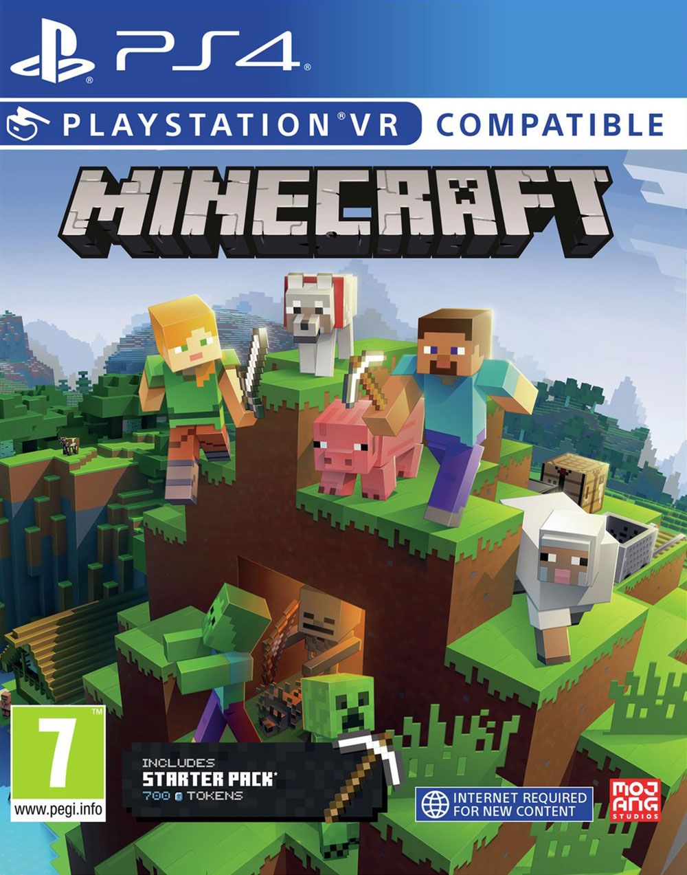 Minecraft: Bedrock Edition (VR-Compatible)(PS4) | PlayStation 4