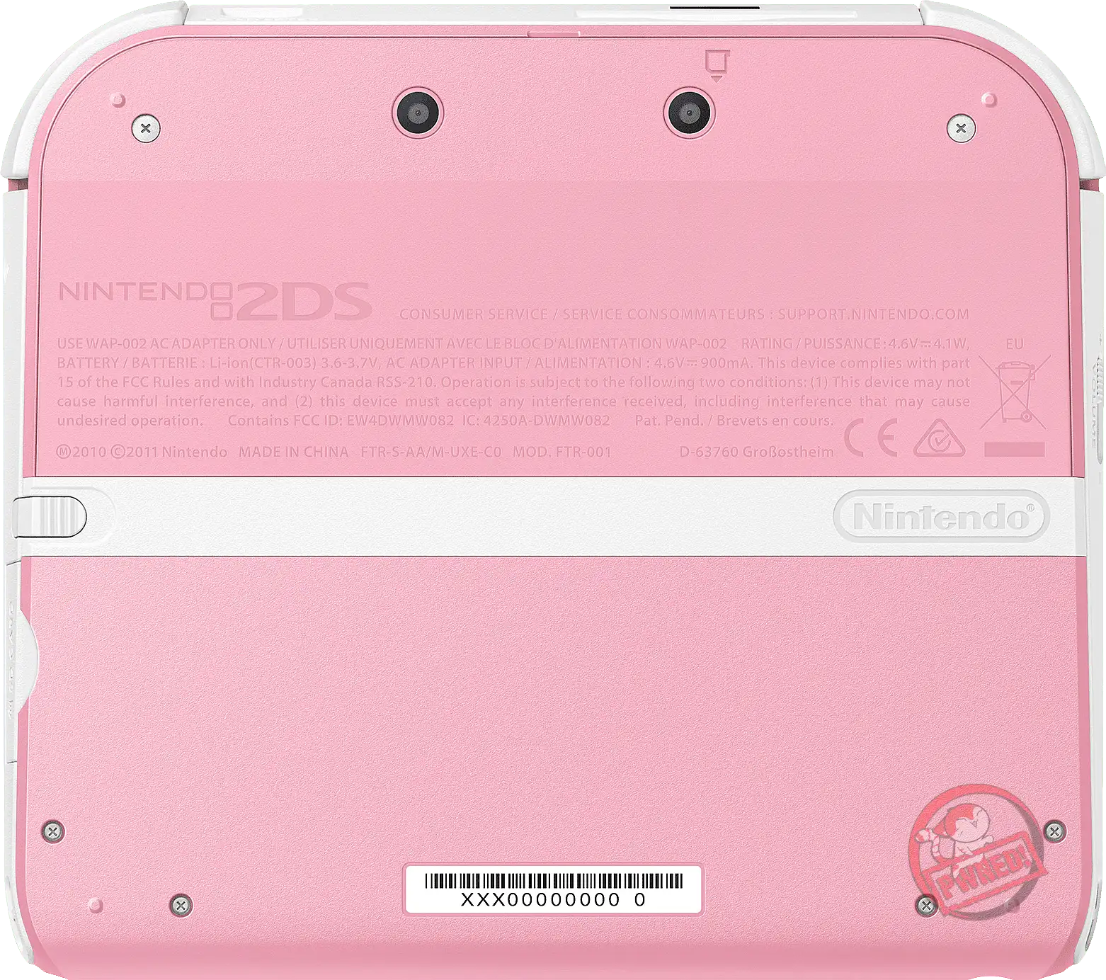 Pink 2ds Nintendo 2DS Console - Pink & White (2DS)(Pwned) | Buy from Pwned Games ...