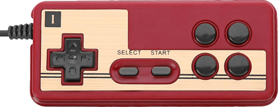 nintendo_famicom_famiclone_controller_generic.png Nintendo 8-bit Famiclone 4 Button 1P Controller - 9-pin Generic (NES)