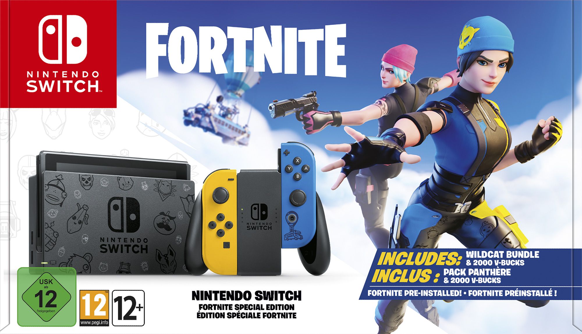 Nintendo Switch Fortnite Special Edition - Fortnite Wild Cat Console Bundle  Code