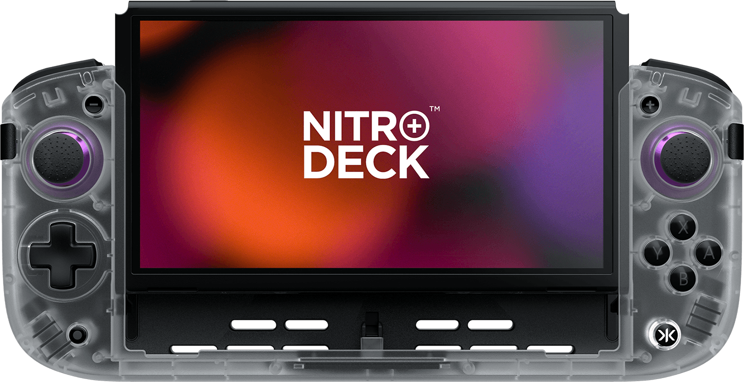 nitro_deck_plus_controller_deck_clear_white.png Nitro Deck+ Controller Deck - Clear White (NS / Switch) | Nintendo Switch