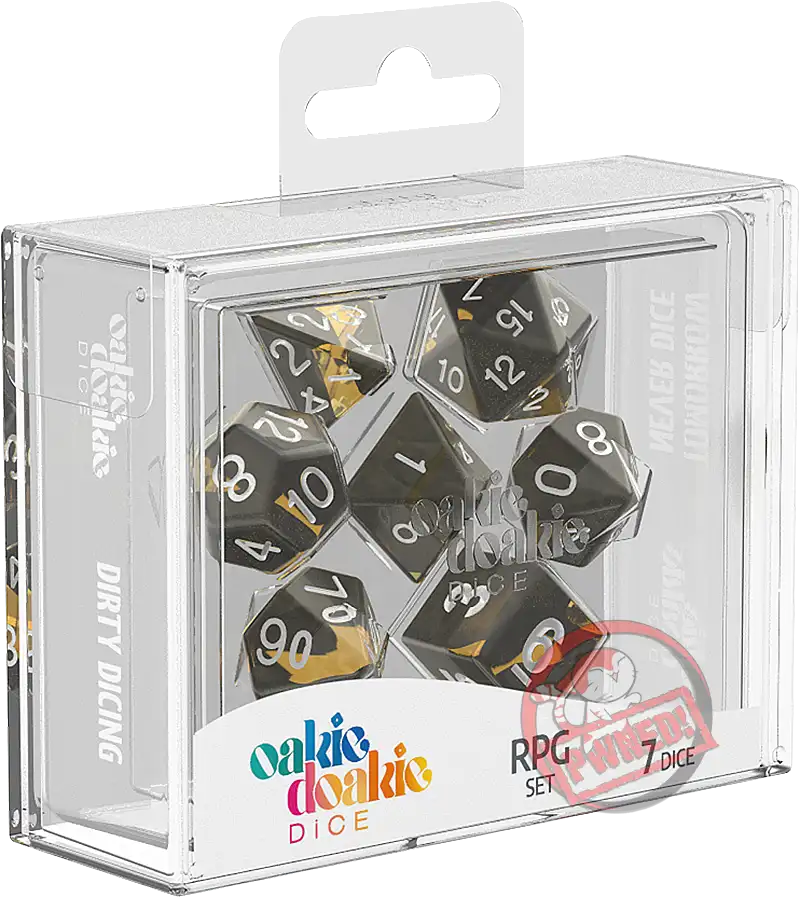 Oakie Doakie RPG Dice Set: Enclave Series - Amber