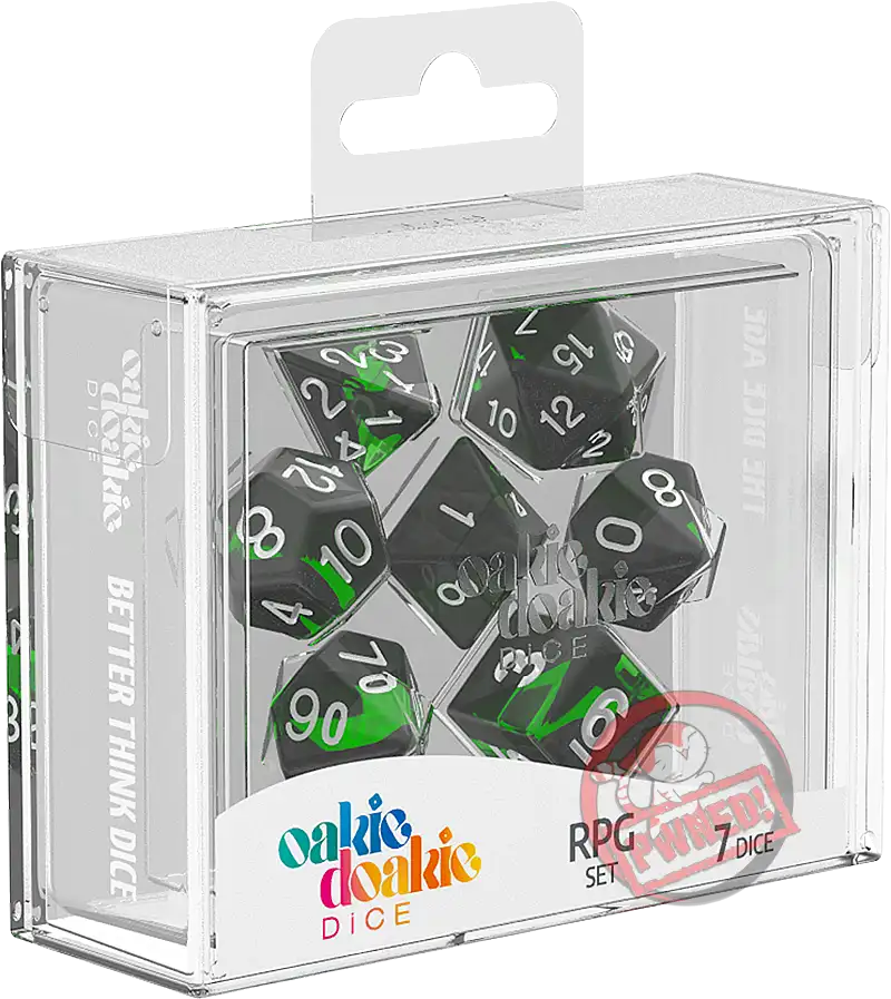Oakie Doakie RPG Dice Set: Enclave Series - Emerald