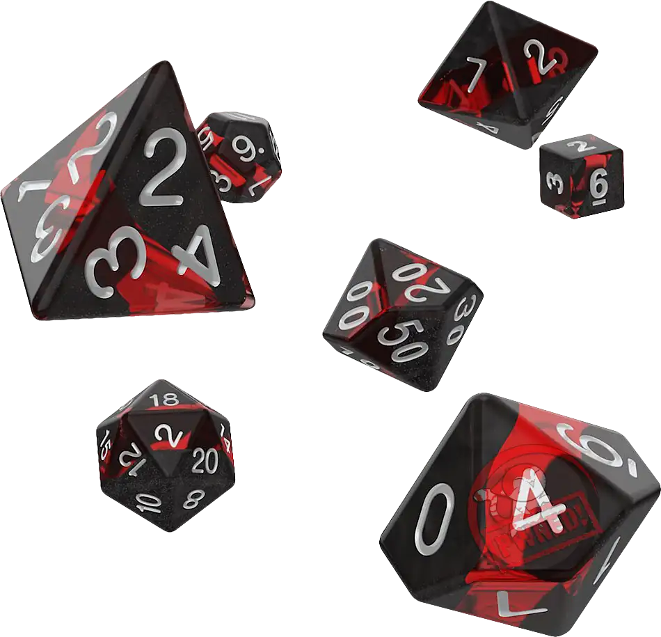 Oakie Doakie RPG Dice Set: Enclave Series - Ruby (New) | Buy from Pwned ...