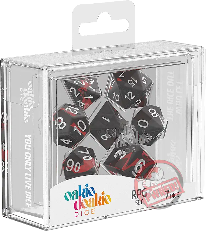Oakie Doakie RPG Dice Set: Enclave Series - Ruby